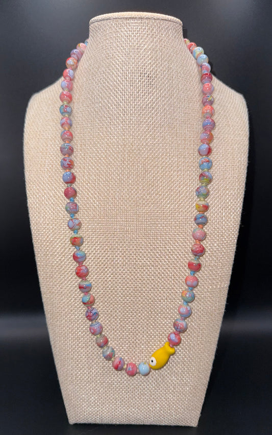 Rainbow Fish 23” Necklace